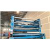 Image 2 : BLUE PALLET RACKING UPRIGHTS (6 PCS) - APPROX. 20'H X 42"W WITH 3" X 7 1/4" X 3/8" BASES