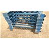 Image 2 : BLUE PALLET RACKING UPRIGHTS (6 PCS.) - APPROX. 22'H X 44"W WITH 6" X 5" X 1/4" BASES