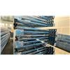 Image 2 : BLUE PALLET RACKING UPRIGHTS (6 PCS.) - APPROX. 21'H X 42"W WITH 4" X 3 1/2" X 1/8" BASES