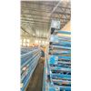 Image 3 : BLUE PALLET RACKING UPRIGHTS (6 PCS.) - APPROX. 21'H X 42"W WITH 4" X 3 1/2" X 1/8" BASES