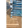 Image 3 : BLUE PALLET RACKING UPRIGHTS (6 PCS.) - APPROX. 21'H X 42"W WITH 4" X 3 1/2" X 1/8" BASES