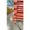 Image 3 : ORANGE PALLET RACKING UPRIGHTS (6 PCS.) - APPROX. 22'H X 42"W WITH 4 1/2" X 4"