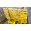 Image 2 : YELLOW PALLET RACKING 8FT (4") SIDE RAILS (36 PCS.)