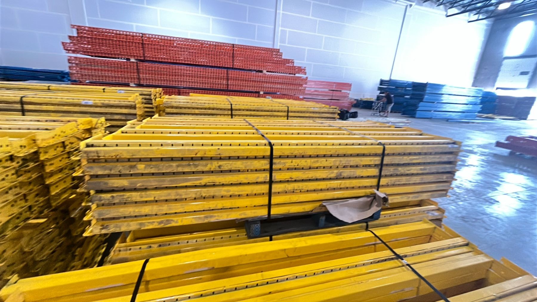 Pallet Side Rails YELLOW PALLET RACKING 8FT (4