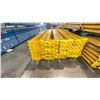 Image 2 : YELLOW PALLET RACKING 8FT (4") SIDE RAILS (48 PCS.)
