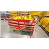 Image 1 : PALLET RACKING BASE GUARDS (133 PCS.) - APPROX. 12" X 6"