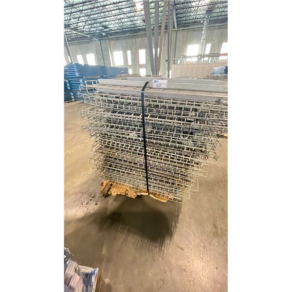 PALLET RACKING MESH DECK SHELVING (49 PCS.) - APPROX. 46" X 43"