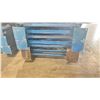 Image 2 : BLUE PALLET RACKING UPRIGHTS (7 PCS.) - APPROX. 24'H X 42"W  WITH 8" X 8"