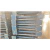 Image 2 : BLUE PALLET RACKING UPRIGHTS (7 PCS.) - APPROX. 24'H X 42"W WITH 8" X 8"