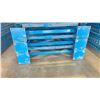 Image 2 : BLUE PALLET RACKING UPRIGHTS (6 PCS.) - APPROX. 24'H X 42"W WITH 8" X 8"