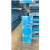 Image 3 : BLUE PALLET RACKING UPRIGHTS (6 PCS.) - APPROX. 24'H X 42"W WITH 8" X 8"