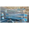 Image 2 : BLUE PALLET RACKING UPRIGHTS (6 PCS.) - APPROX. (2) 20'H (4) 21'H (42"W) WITH 4" X 3 1/2"