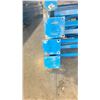 Image 3 : BLUE PALLET RACKING UPRIGHTS (6 PCS.) - APPROX. 24'H X 42"W WITH 8" X 8" (3/8") BASES