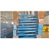 Image 2 : BLUE PALLET RACKING UPRIGHTS (7 PCS.) - APPROX. 24'H X 42"W WITH ASSORTED SIZE  BASES