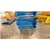 Image 2 : BLUE PALLET RACKING UPRIGHTS (9 PCS.) - APPROX. 21'H X 42"W WITH 3 1/2" X 4" X 1/8" BASES