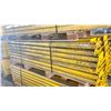 Image 2 : YELLOW PALLET RACKING 8FT (4") SIDE RAILS (49 PCS.)