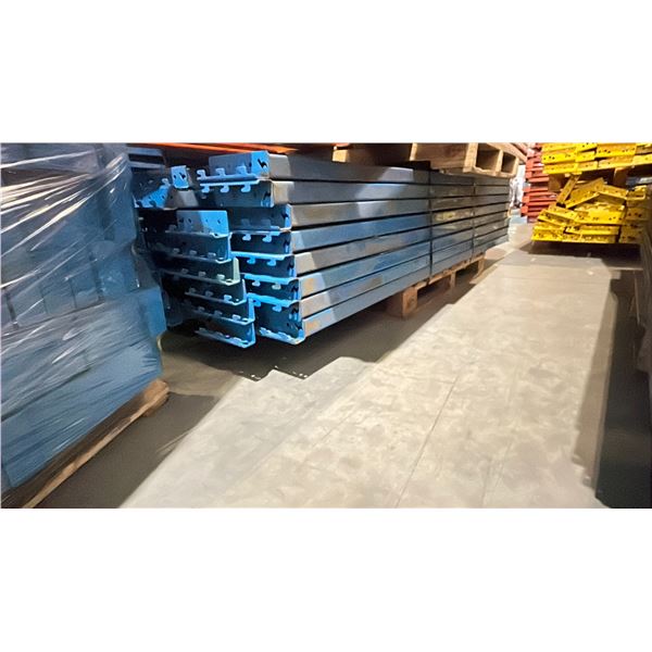 BLUE PALLET RACKING 8FT (4") SIDE RAILS (48 PCS.)