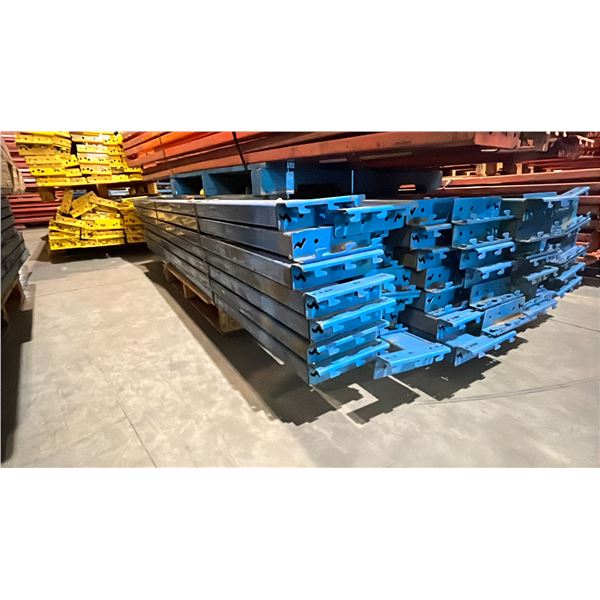 BLUE PALLET RACKING 8FT (4") SIDE RAILS (48 PCS.)