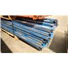 Image 2 : BLUE PALLET RACKING 8FT (4") SIDE RAILS (56 PCS.)