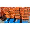 Image 2 : ORANGE PALLET RACKING 8FT (3") SIDE RAILS (49 PCS.)
