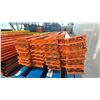 Image 2 : ORANGE PALLET RACKING 8FT (3") SIDE RAILS (56 PCS.)