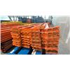 Image 2 : ORANGE PALLET RACKING 8FT (3") SIDE RAILS (50 PCS.)
