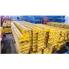 Image 2 : YELLOW PALLET RACKING 8FT (4") SIDE RAILS (47 PCS.)