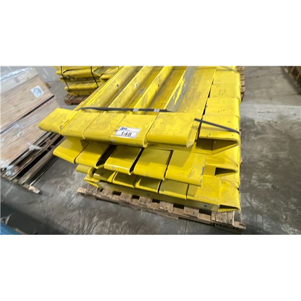 YELLOW PALLET RACKING SAFETY GUARDS (32) - APPROX. 41 1/2" X 6"