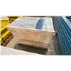 Image 2 : WOODEN CRATE OF BLUE PALLET RACKING 15 1/2" X 4 1/4" CONNECTOR BRACKETS - APPROX. 355 PCS.