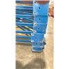 Image 3 : BLUE PALLET RACKING UPRIGHTS (6 PCS.) - APPROX. 22'H X 44"W WITH 5" X 6" X 1/4" BASES