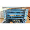 Image 2 : BLUE PALLET RACKING UPRIGHTS (6 PCS.) - APPROX. 20'H X 42"W WITH (1) 3" X 7 1/4" (3/8"