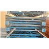 Image 2 : BLUE PALLET RACKING UPRIGHTS (6 PCS.) - APPROX. 20'H X 42"W WITH 4" X 3 1/2" X 1/8"  BASES