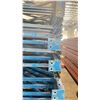 Image 3 : BLUE PALLET RACKING UPRIGHTS (6 PCS.) - APPROX. 20'H X 42"W WITH 4" X 3 1/2" X 1/8"  BASES