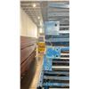 Image 3 : BLUE PALLET RACKING UPRIGHTS (6 PCS.) - APPROX. 20'H X 42"W WITH 3 1/2" X 4" X 1/8"