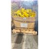 Image 1 : YELLOW PALLET RACKING BASE GUARDS (150 PCS.) - APPROX. 12" X 6"