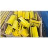 Image 2 : YELLOW PALLET RACKING BASE GUARDS (150 PCS.) - APPROX. 12" X 6"