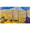 Image 2 : YELLOW PALLET RACKING 8FT (4") SIDE RAILS (49 PCS.)