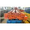 Image 2 : ORANGE PALLET RACKING 8FT (4" & 3") SIDE RAILS (52 PCS.)