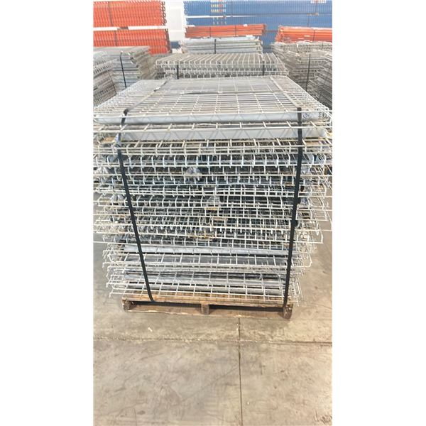 PALLET RACKING MESH DECK SHELVING (38 PCS.) - APPROX. 46" X 43"