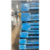 Image 3 : BLUE PALLET RACKING UPRIGHTS (7 PCS.) - APPROX. 22'H X 44"W WITH 5" X 6" X 1/4" BASES