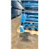 Image 3 : BLUE PALLET RACKING UPRIGHTS (6 PCS.) - APPROX. 20'H X 42"W WITH 4" X 3 1/2" X 1/8"  BASES