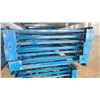 Image 2 : BLUE PALLET RACKING UPRIGHTS (7 PCS.) - APPROX. 22'H X 44"W WITH 5" X 7 1/4" X 1/4"
