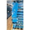 Image 3 : BLUE PALLET RACKING UPRIGHTS (7 PCS.) - APPROX. 22'H X 44"W WITH 5" X 7 1/4" X 1/4"