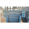 Image 2 : BLUE PALLET RACKING UPRIGHTS (3 PCS.) - APPROX. 24'H X 42"W WITH 8" X 8" X 1/4" BASES