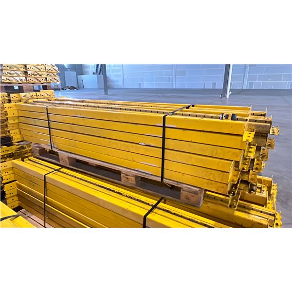 YELLOW PALLET RACKING 8FT (4") SIDE RAILS (30 PCS.)