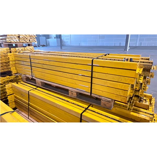 YELLOW PALLET RACKING 8FT (4") SIDE RAILS (40 PCS.)