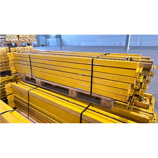 YELLOW PALLET RACKING 8FT (4") SIDE RAILS (30 PCS.)