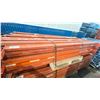 Image 2 : ORANGE PALLET RACKING 8FT (4") SIDE RAILS (56 PCS.)