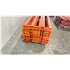 Image 2 : ORANGE PALLET RACKING 8FT (3") SIDE RAILS (55 PCS.)