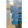 Image 3 : BLUE PALLET RACKING UPRIGHTS (6 PCS.) - APPROX. 22'H X 42"W WITH 8" X 8" X 3/8" BASES